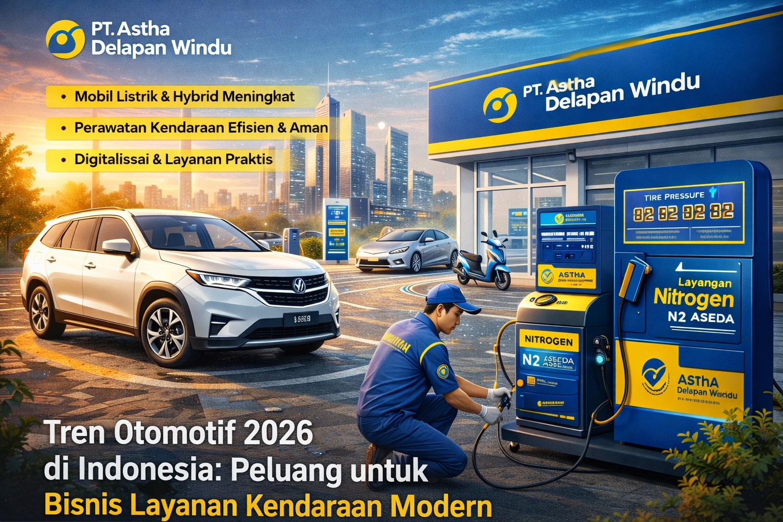 Gambar Artikel Tren Otomotif 2026 di Indonesia: Peluang Bisnis Layanan Kendaraan yang Semakin Terbuka